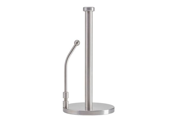 SO-TECH® Küchenrollenhalter Höhe 34 cm, stehend, mit Fixierarm, (1-St), Edelstahl gebürstet