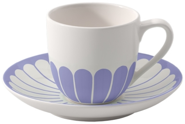 Villeroy & Boch Fleur Couleur Espressotasse mit Untertasse 70 ml - Bleu