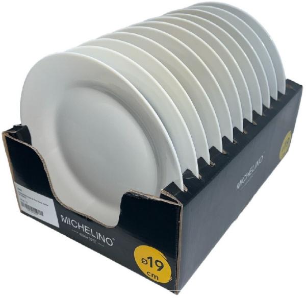 MICHELINO Hochwertige Teller für den perfekten Tisch: Stilvoll und funktional Dessertteller 12 Stück