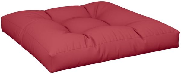 vidaXL Palettenkissen Weinrot 80x80x12 cm Stoff 360500 Bild 2