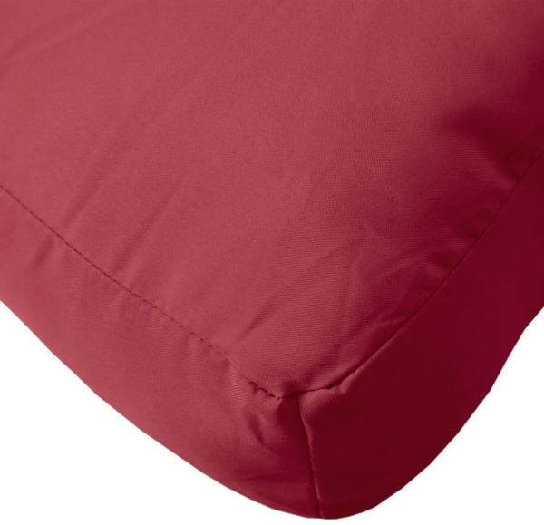 vidaXL Palettenkissen Weinrot 80x80x12 cm Stoff 360500 Bild 8