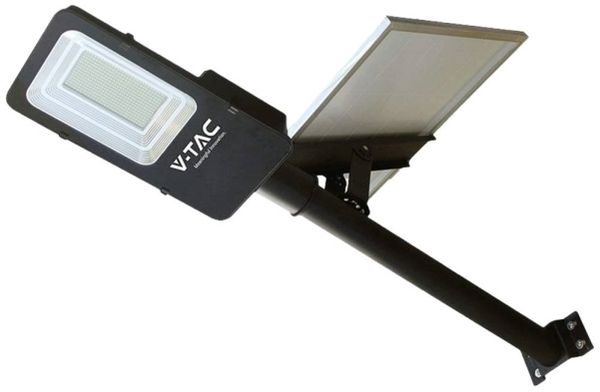 V-tac 50W LED-Straßenleuchte schwarz 4000K mit Solarbatterie