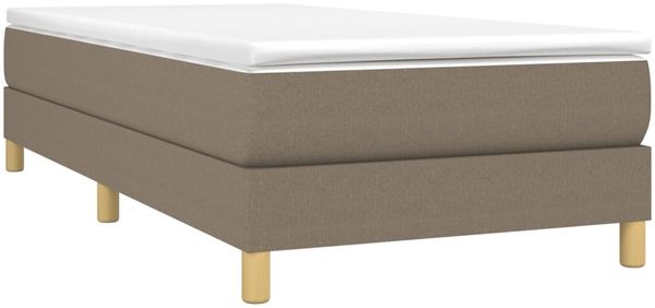 vidaXL Polsterbett, Stoff, 25,0 cm, Taupe, 90x190 cm, Natur Bild 3