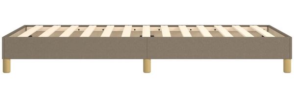 vidaXL Polsterbett, Stoff, 25,0 cm, Taupe, 90x190 cm, Natur Bild 6
