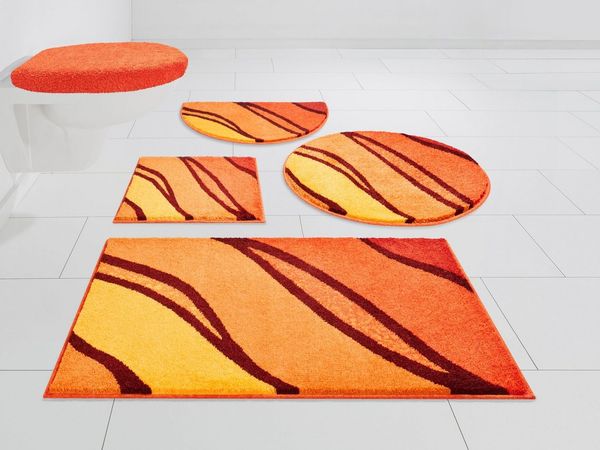 Grund Badematte Belize, Badvorleger, Badezimmer Teppich, sehr weich, Höhe 20 mm, rutschhemmend beschichtet, schnell trocknend, fußbodenheizungsgeeignet, Polyacryl, rund, weiche Haptik, auch als 3 teiliges Set erhältlich, Made in Europe