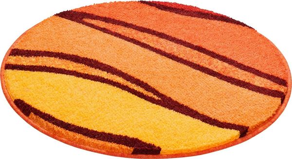Grund Badematte Belize, Badvorleger, Badezimmer Teppich, sehr weich, Höhe 20 mm, rutschhemmend beschichtet, fußbodenheizungsgeeignet, schnell trocknend, Polyacryl, rund, weiche Haptik, auch als 3 teiliges Set erhältlich, Made in Europe