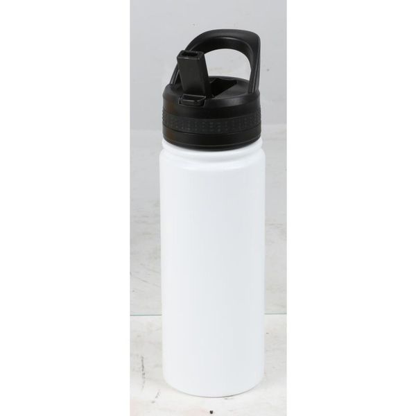Isolierflasche 500 ml aus Edelstahl mit Kunststoffdeckel – mattes Design in verschiedenen Farben, doppelwandig, auslaufsicher und langlebig