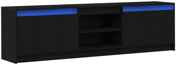 vidaXL TV-Einheiten 2 pcs Schwarz 180 x 34 x 50 cm Holzwerkstoff 3378506