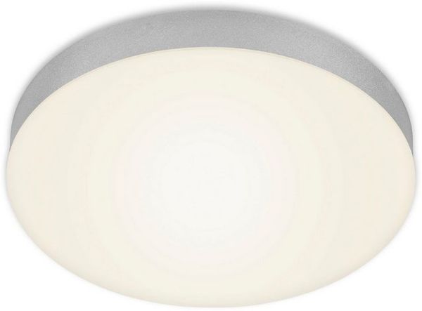 BRILONER - LED Deckenlampe rahmenlos, LED Deckenleuchte, LED Aufbauleuchte, warmweiße Farbtemperatur, Ø287 mm, silberfarbig Bild 4