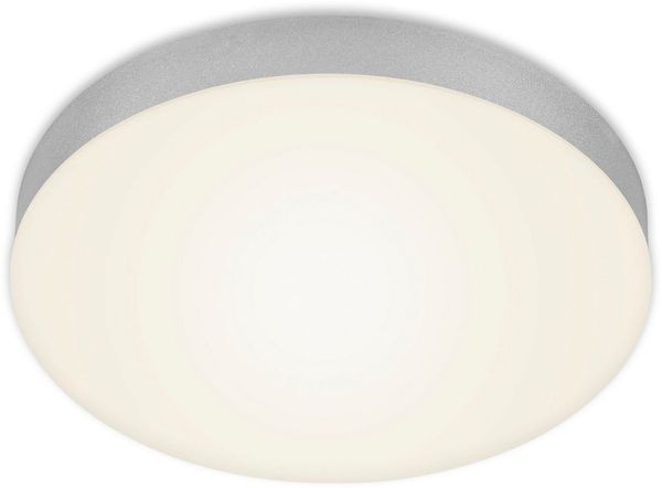 BRILONER - LED Deckenlampe rahmenlos, LED Deckenleuchte, LED Aufbauleuchte, warmweiße Farbtemperatur, Ø287 mm, silberfarbig Bild 5
