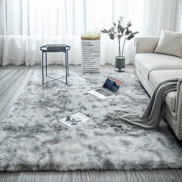 Strado Teppich Ombre Shaggy 160x230 OmbreSilver (hellgrau) universell