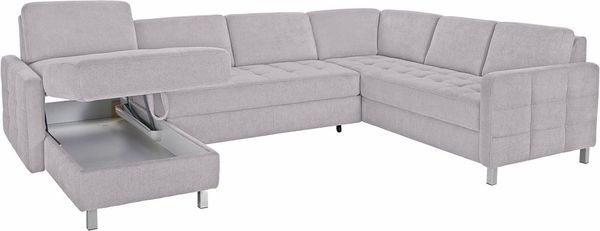 sit&more Wohnlandschaft Pablo U-Form, wahlweise mit Bettfunktion und Bettkasten