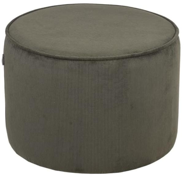 LABEL51 Pouf Tibo 55x55x40 cm Armeegrün Ribcord 443960