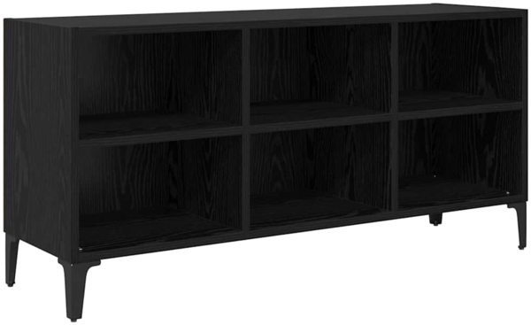 vidaXL TV-Schrankset Schwarz 69,5 x 30 x 50 cm Holzwerkstoff 875115