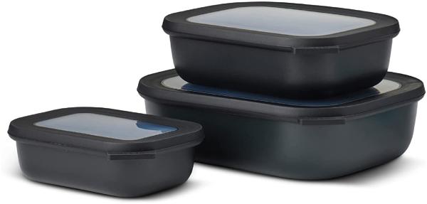 Mepal Cirqula Multi Bowl Nordic Black Multischüssel 3er-Set 500+1000+2000 ml