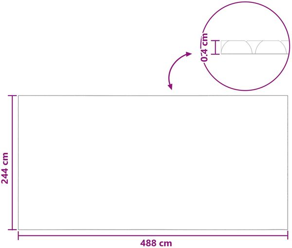 vidaXL Solar Poolabdeckung Hochwertig 488 x 244 cm 200 μm Quadratisch 42034534 Bild 7