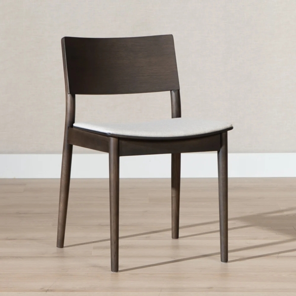 Bronx71 Esszimmerstuhl Elio Eiche dunkel / off white