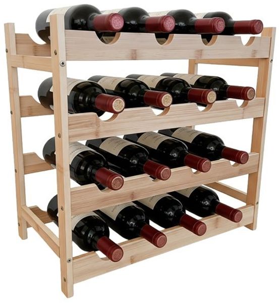 Relaxdays Weinregal aus Bambus