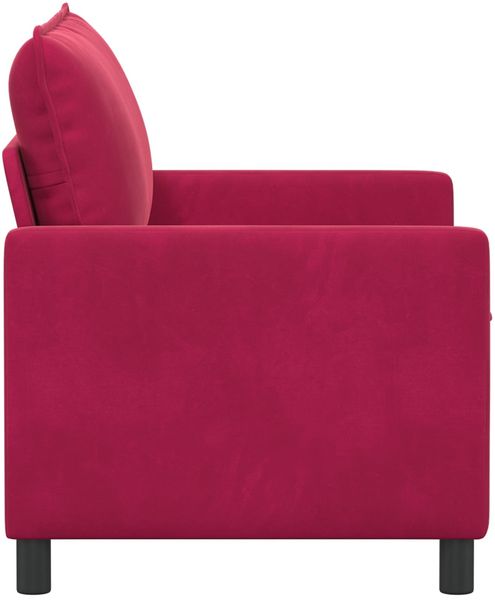 vidaXL Sofa Weinrot 126 x 81 x 87,5 cm Samt 42028801 Bild 4