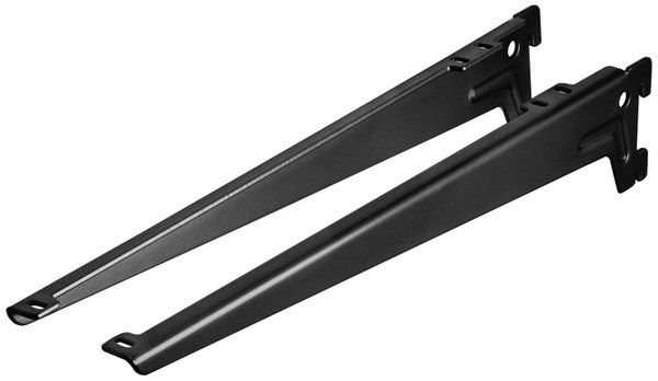 Dolle Winkelträger 1-Reihig 38 cm schwarz Metall