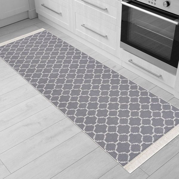 Jimri Teppich Kelim Teppich Wohnzimmer Schlafzimmer Küche, Badezimmer Läufer Flur, Rechteckig, Wendeteppich