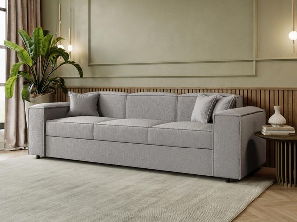 Schlafsofa Sokoz Boucle (Farbe: Coral 75)