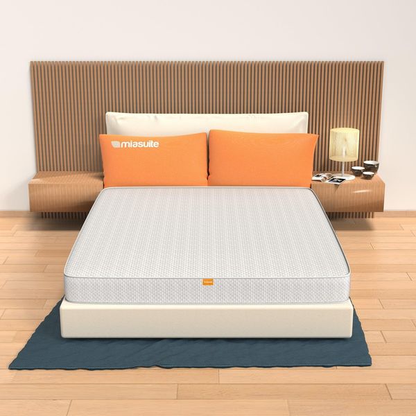 Einzelmatratze 90x200 cm, 14 cm Höhe, Orthopädisch Memory-Schaum und Polyurethan, Anallergisch und Antibakteriell, Anti-Hausstaubmilben, Made in Italy | PrimaveraH14
