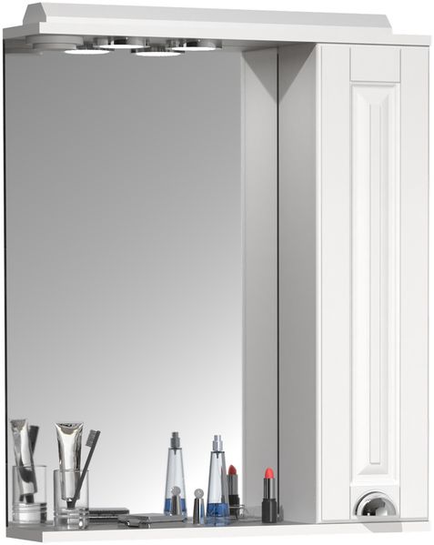 VCM Badmöbel Spiegelschrank Casalo 918722 weiß H. 71 x B. 60 x T. 14 cm