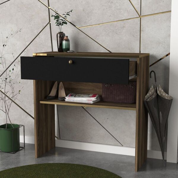 Konsolentisch Luis Walnuss Schwarz Bild 3