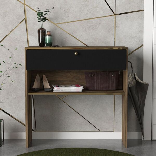 Konsolentisch Luis Walnuss Schwarz Bild 2