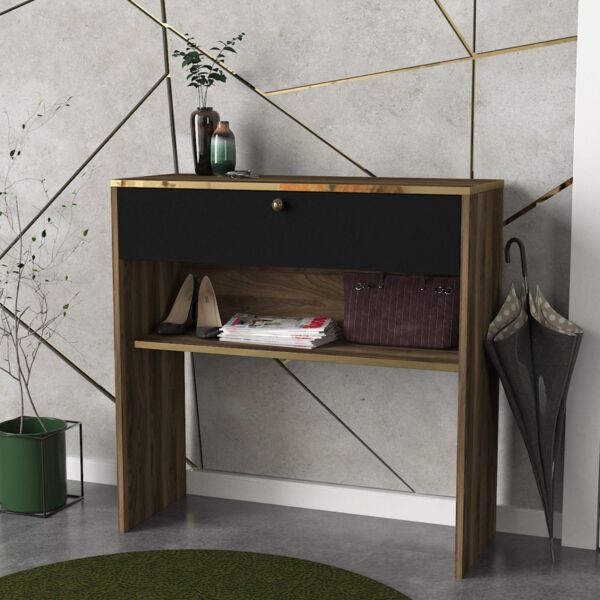 Konsolentisch Luis Walnuss Schwarz Bild 4