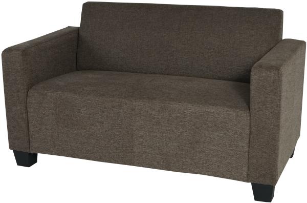 2er Sofa Couch Lyon Loungesofa Stoff/Textil ~ braun