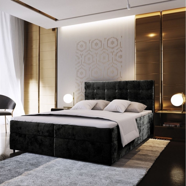 Masseno Boxbett GLOS 140x200 cm mit Bonell Matratze und Topper