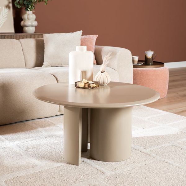 Bronx71 Couchtisch Nova rund ø80 cm taupe