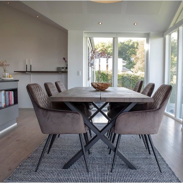 ebuy24 Essgruppe Tony Essgruppe, 1 Esstisch und 6 Stühle mush