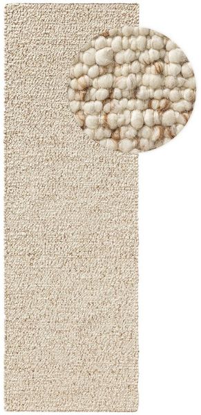 benuta Wollteppich Patch, rechteckig, Höhe: 11 mm, Kunstfaser, Berber, Ethno-Style, Wohnzimmer
