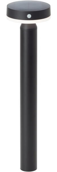 Brilliant LED Sockelleuchte Magua LED Außensockelleuchte, Solar, 50 cm, 350 lm, 4000 K, Metall, schwarz