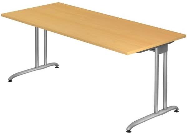 'BS19' Schreibtisch C-Gestell 180x80cm Buche