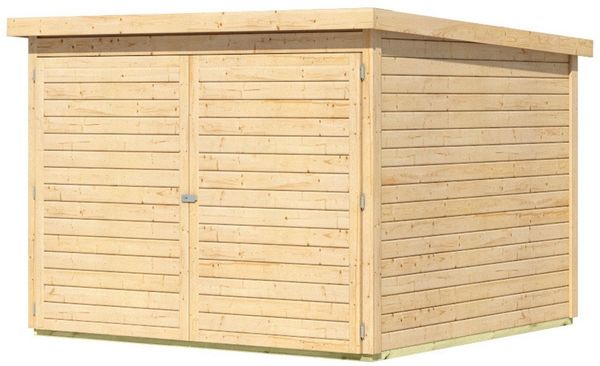 Karibu Fahrradbox Fahrradgarage 4, in verschiedenen Farben, BxTxH: 212,5x216,5x167 cm