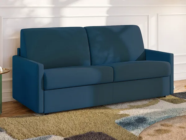Vente-unique - CALIFE Sofa Stoff Blau - B 223 cm94 cm x H 85 cm x L 150 cm