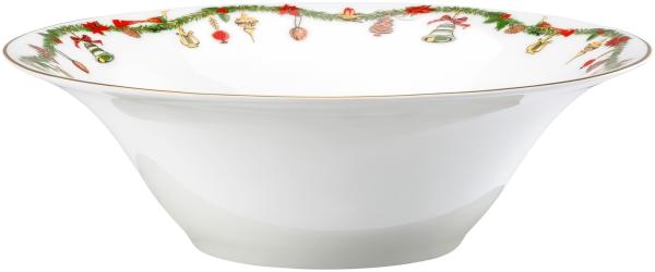 Hutschenreuther Nora Schüssel, Weihnachtsdekor, Bone China, Christmas, 26 cm, 02048-726037-13326