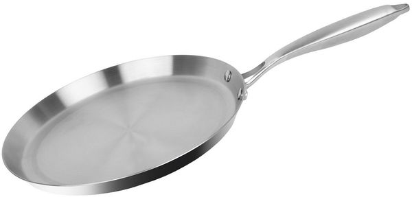 Pfannkuchen Crepes Pancake Pfanne Edelstahl Ø28cm Induktion Cheffinger 3PLYP28