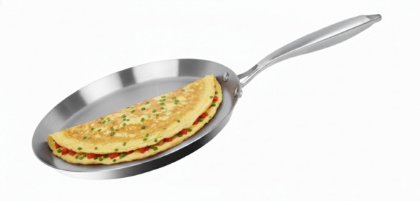 Pfannkuchen Crepes Pancake Pfanne Edelstahl Ø28cm Induktion Cheffinger 3PLYP28