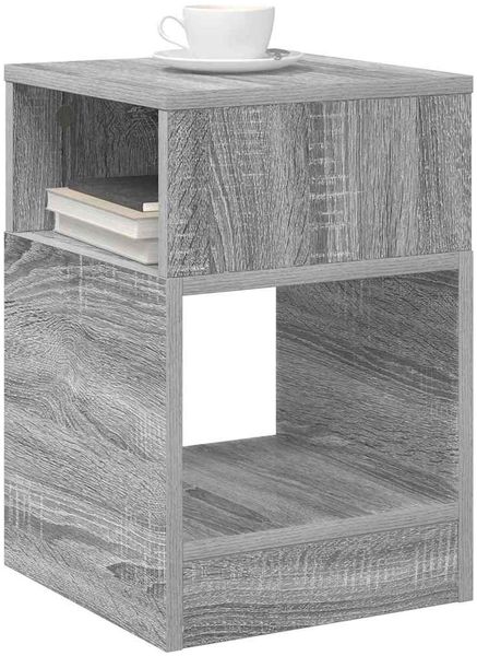 vidaXL Beistelltisch, Holz Graues Sonoma, 30,5 x 30 x 45 cm Bild 3