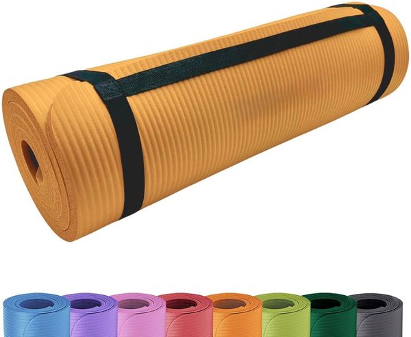 Yogamatte Fitnessmatte extra dick 1,5 cm rutschfest Gymnastikmatte 180x60 cm | Pilates Matte Trainingsmatte Sportmatte Bodenmatte Workout | gepolstert Yoga Fitness Gym Zuhause