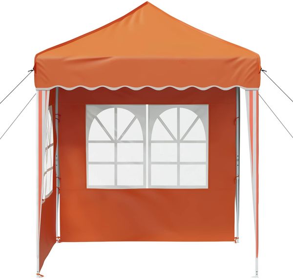 vidaXL Pop-up Partyzelt 195 x 195 x 245 cm Orange Oxford-Stoff 42019734 Bild 6