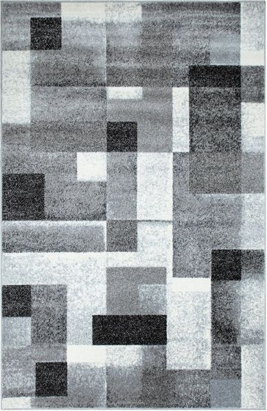OTTO home Teppich Corine, rechteckig, Höhe: 9 mm, mit besonders weichem Flor, Kurzflor, modernes Karo-Design