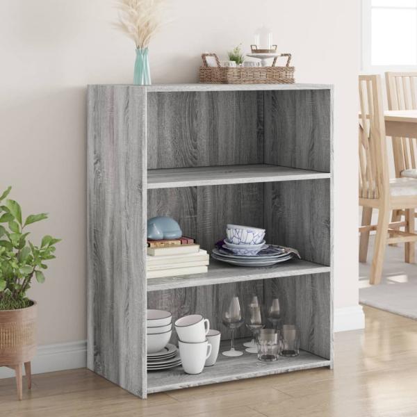 Highboard Grau Sonoma 70x41x93 cm Holzwerkstoff