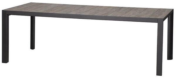 Siena Garden Silva Dining Tisch 220x100 cm ? Aluminium (matt anthrazit) & Keramikplatte (washed grey