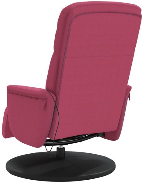 vidaXL Massagesessel mit Fußteil Weinrot Samt 356696 Bild 6
